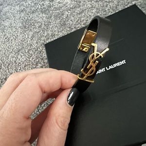 YSL leather bracelet